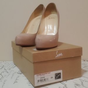 Christian Louboutin Rolando 120 Nude Pumps